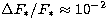 $\Delta F_\ast/F_\ast\approx 10^{-2}$