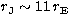 $r_{\rm J}\sim 11\,r_{\rm E}$