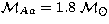 ${\cal M}_{Aa}= 1.8 \; {\cal M}_\odot$