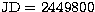 $\rm JD=2449800$