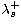 $\lambda_{s}^{+}$