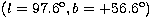 $(l=97.6^{\rm o},b=+56.6^{\rm o})$