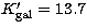 $K'_{\rm gal} = 13.7$