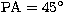 $\rm PA = 45\hbox{$^\circ$}$