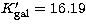 $K'_{\rm gal} = 16.19$