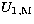 $U_{1,{\rm M}}$