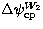 $\Delta \psi_{\rm cp}^{W_{2}}$