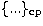 $\lbrace...\rbrace_{\rm cp}$