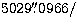 $5029\hbox{$.\!\!^{\prime\prime}$}0966/$