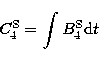 \begin{displaymath}
C_{4}^{\rm S} = \int B_{4}^{\rm S} {\rm d}t \end{displaymath}