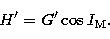 \begin{displaymath}
H' = G' \cos I_{\rm M}. \end{displaymath}