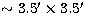 ${\sim}~3.5'\times 3.5'$