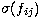 $\sigma(f_{ij})$