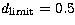 $d_{\rm limit}=0.5$