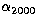 $\alpha_{2000}$