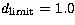 $d_{\rm limit}=1.0$