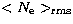 $<N_{\rm e}\gt _{\rm rms}$