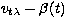 $v_{t\lambda}-\beta(t)$