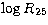 $\log R_{25}$
