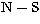 $\rm N-S$