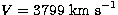 $V=3799~{\rm km~s}^{-1}$