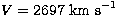 $V=2697~{\rm km~s}^{-1}$