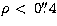 $\rho\,<\,0\hbox{$.\!\!^{\prime\prime}$}4$