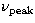 $\nu
_{\rm peak}$