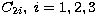 $C_{2i},\;i=1,2,3$