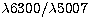 $\lambda 6300/\lambda 5007$