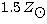 $1.5 \,Z_{\hbox{$\odot$}}$