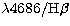 $\lambda 4686/{\rm H}\beta$