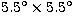 $5.5\hbox{$^\circ$}\times 5.5\hbox{$^\circ$}$