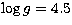 $\log g=4.5$