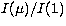 $I(\mu)/I(1)$
