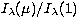 $I_{\lambda}(\mu)/I_{\lambda}(1)$