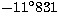 $-11^{\circ}831$