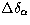$\Delta\delta_\alpha$