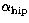 $\alpha_{\rm hip}$