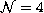 ${\cal
N} =4$