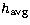 $h_{\rm avg}$
