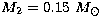 $M_2=0.15~M_\odot$