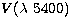 $V(\lambda~5400)$