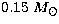 $0.15~M_\odot$