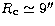 $R_{\rm c}\simeq 9''$