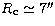 $R_{\rm c}\simeq 7''$