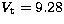$V_{\rm t} = 9.28$