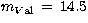 $m_{V\rm al} \, =\, 14.5$