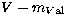 $V - m_{V\rm al}$