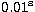 $0.01^{\rm s}$